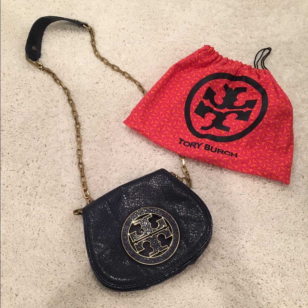 Tory Burch Blue Snake Crossbody